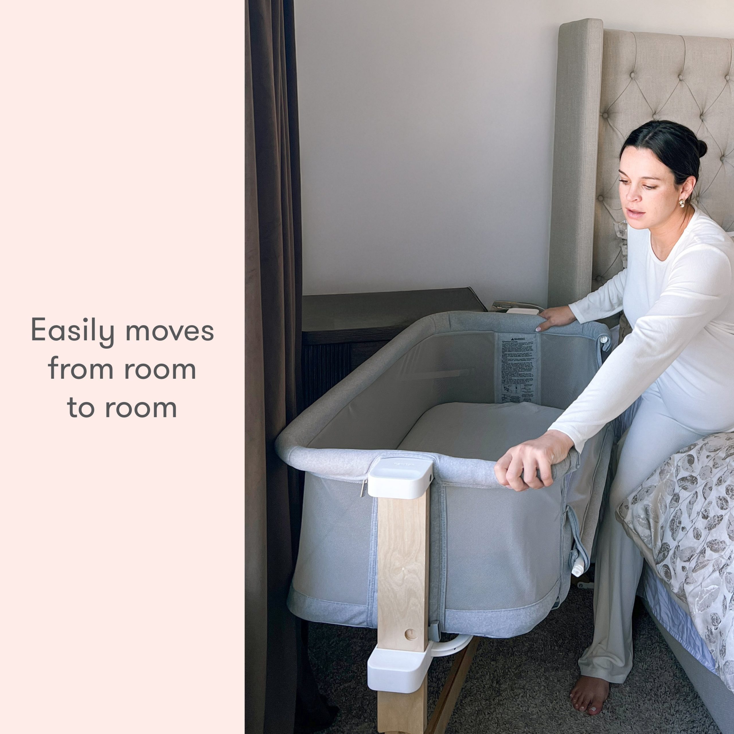 Bedside Sleeper. Original Crib Mattress + Waterproof Pad - Image 6
