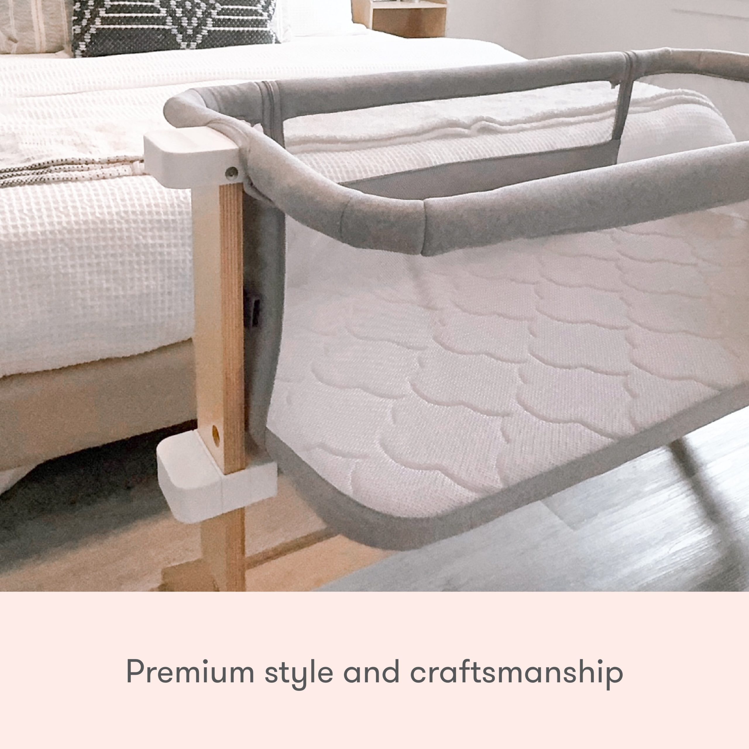 Bassinet & Bedside Sleeper + Original Crib Mattress - Image 12