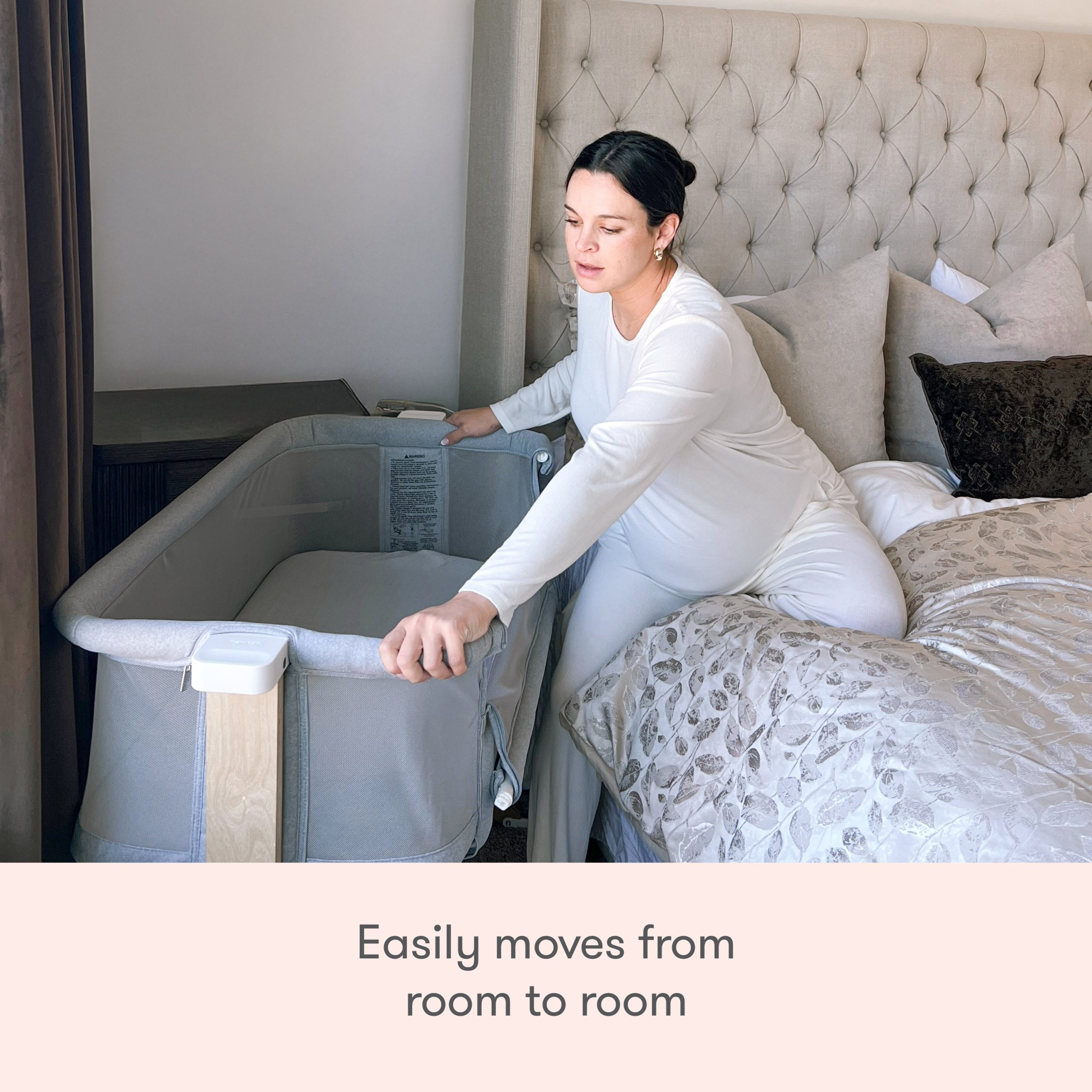 Bassinet & Bedside Sleeper + Original Crib Mattress - Image 10