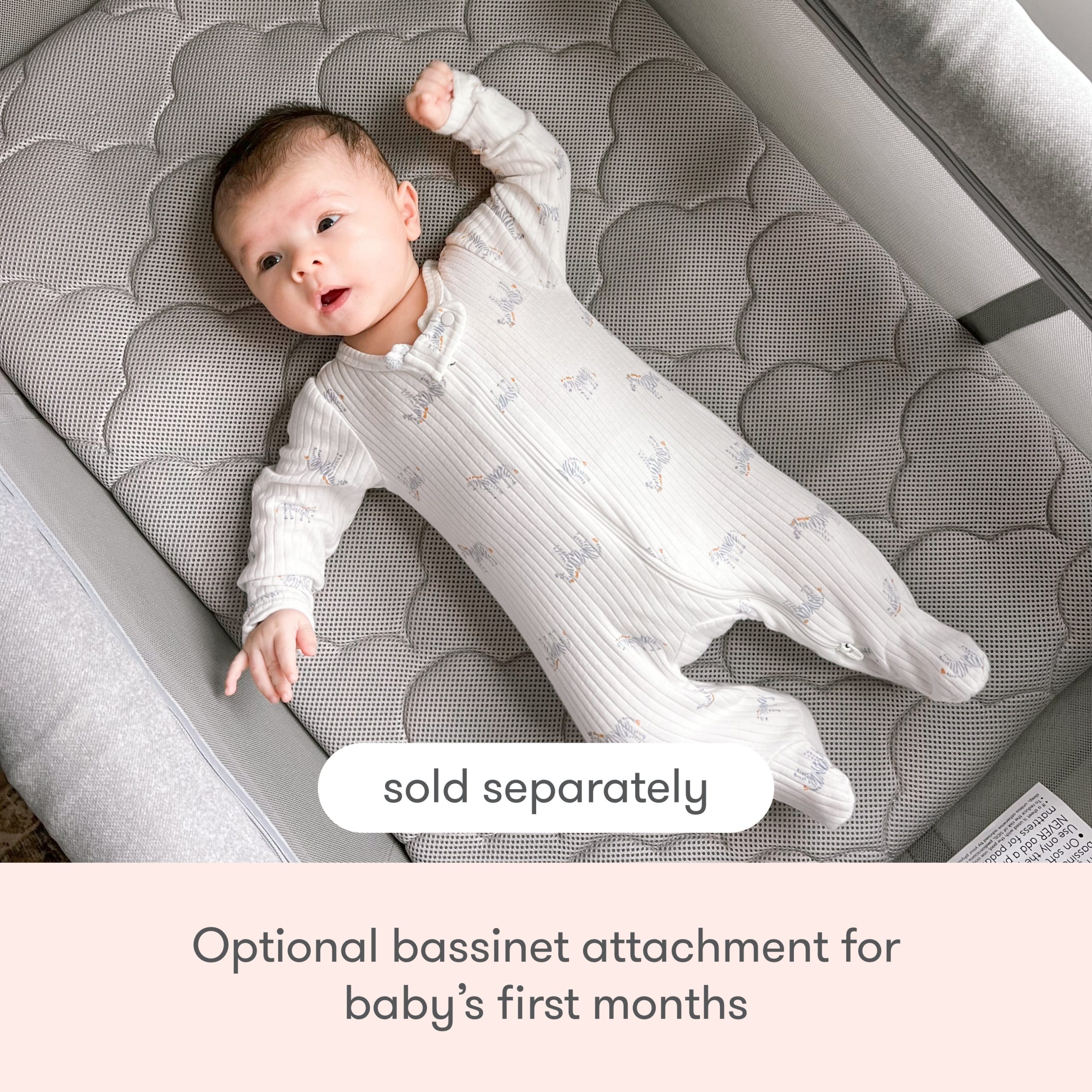 Bassinet & Bedside Sleeper + Deluxe Travel Crib - Image 19