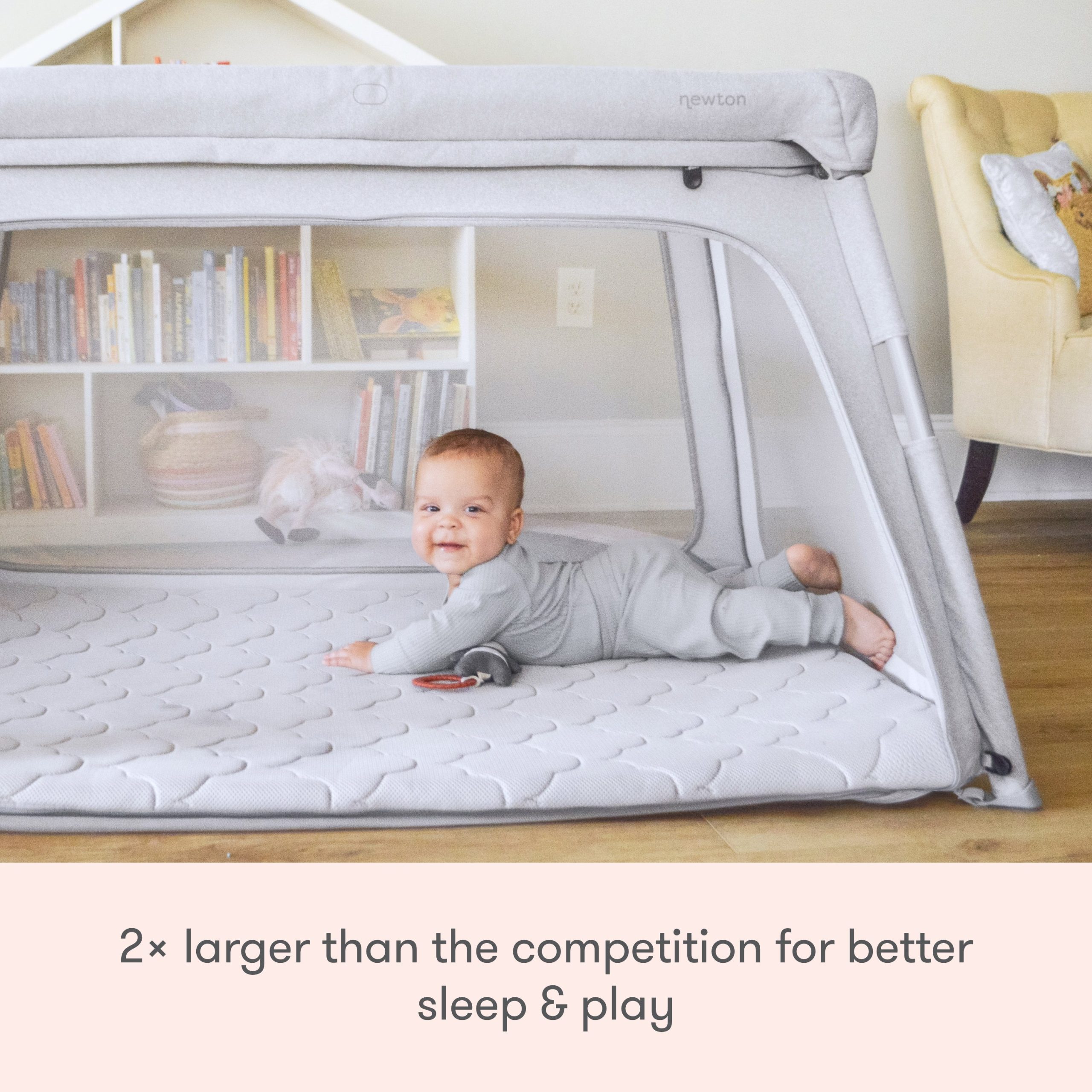 Bassinet & Bedside Sleeper + Deluxe Travel Crib - Image 14
