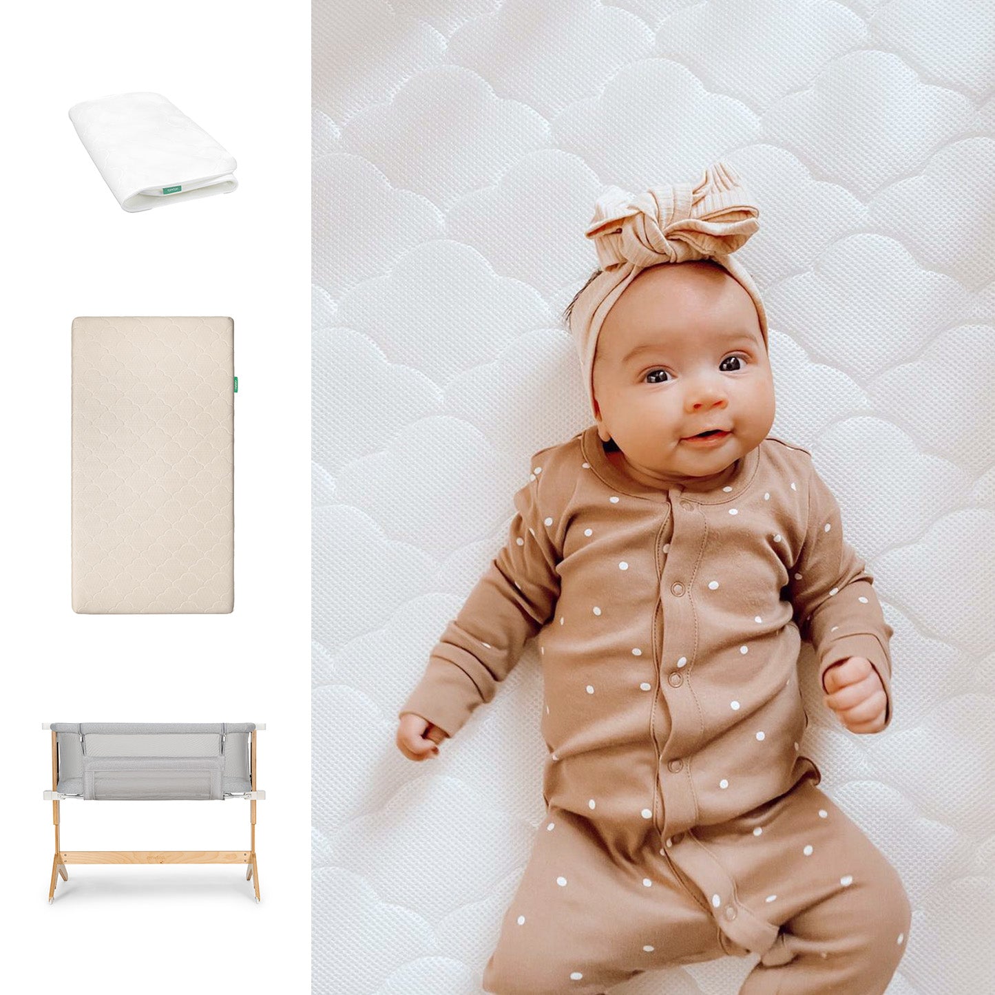 Bedside Sleeper. Original Crib Mattress + Waterproof Pad - Image 47