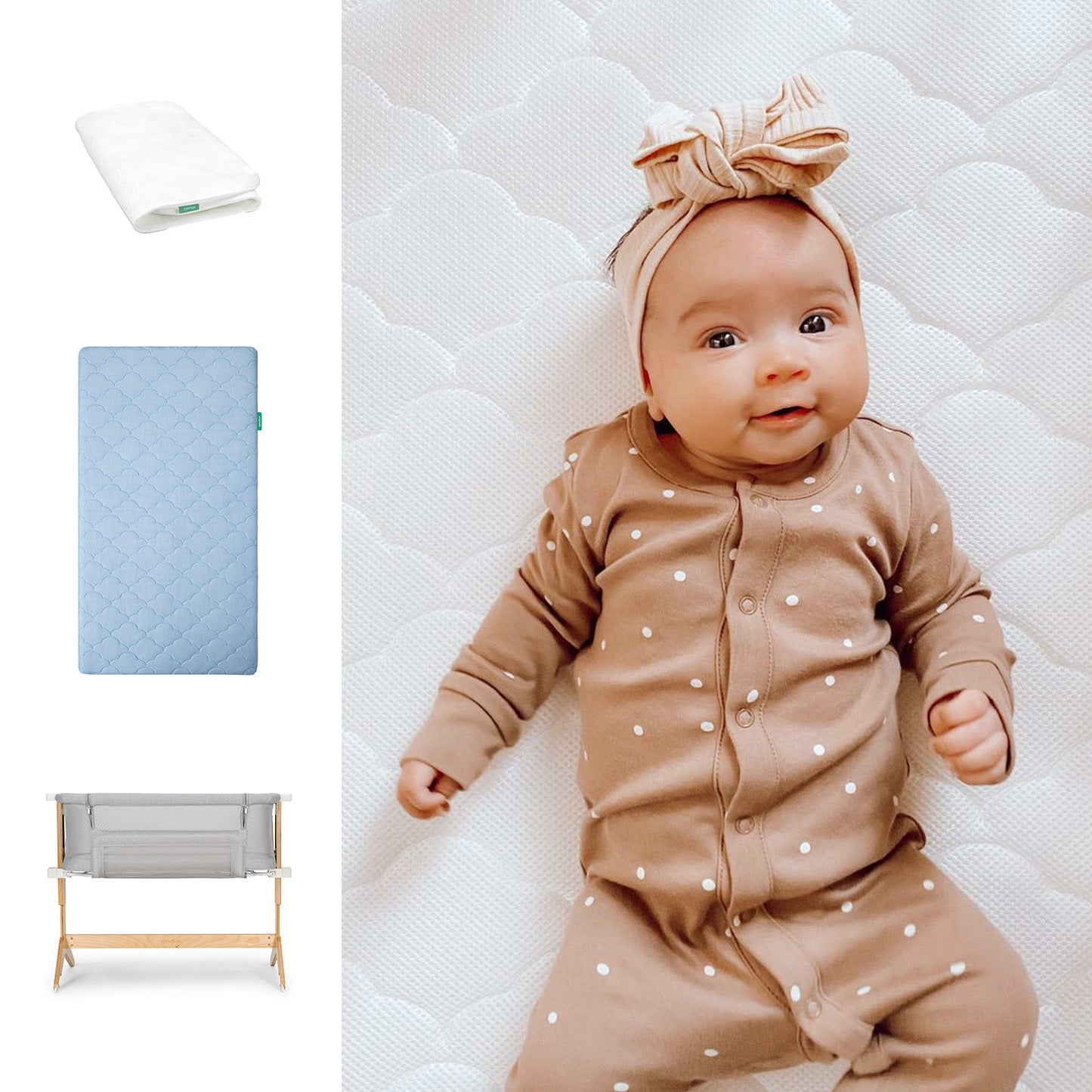 Bedside Sleeper. Original Crib Mattress + Waterproof Pad - Image 39