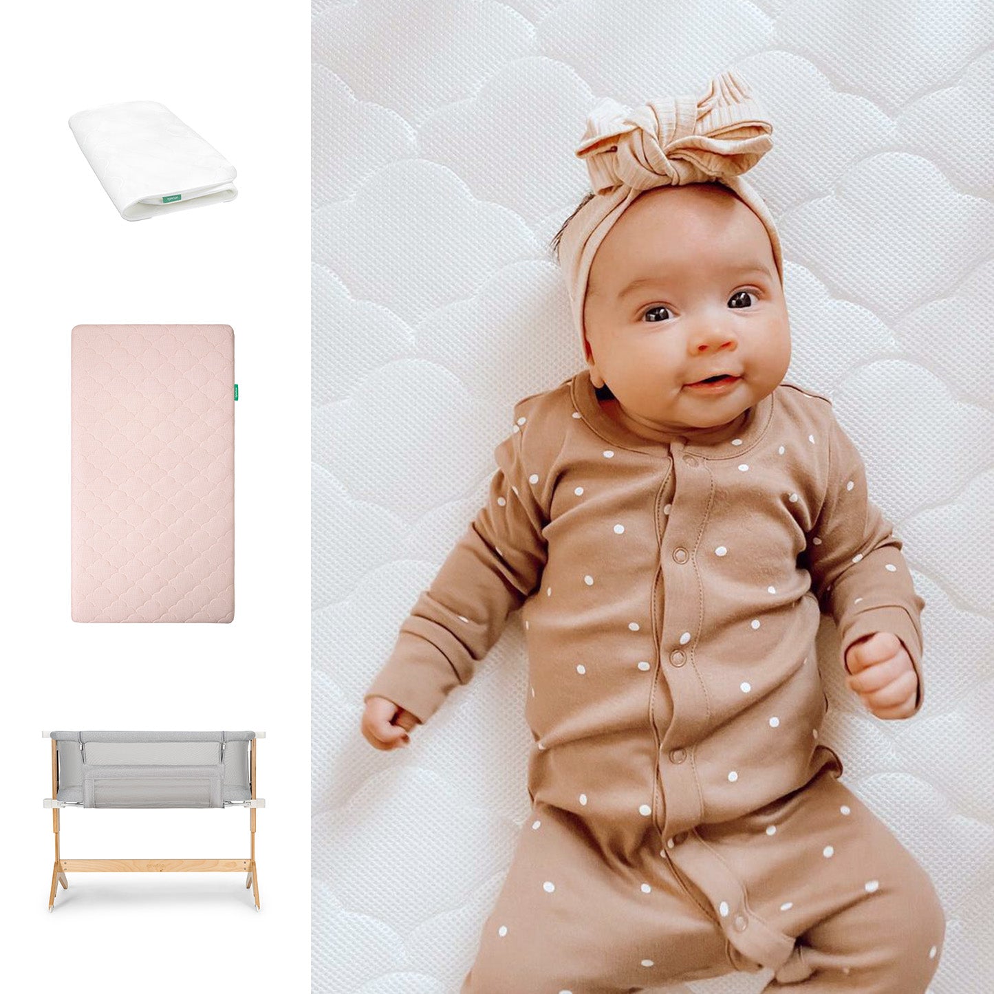 Bedside Sleeper. Original Crib Mattress + Waterproof Pad - Image 32