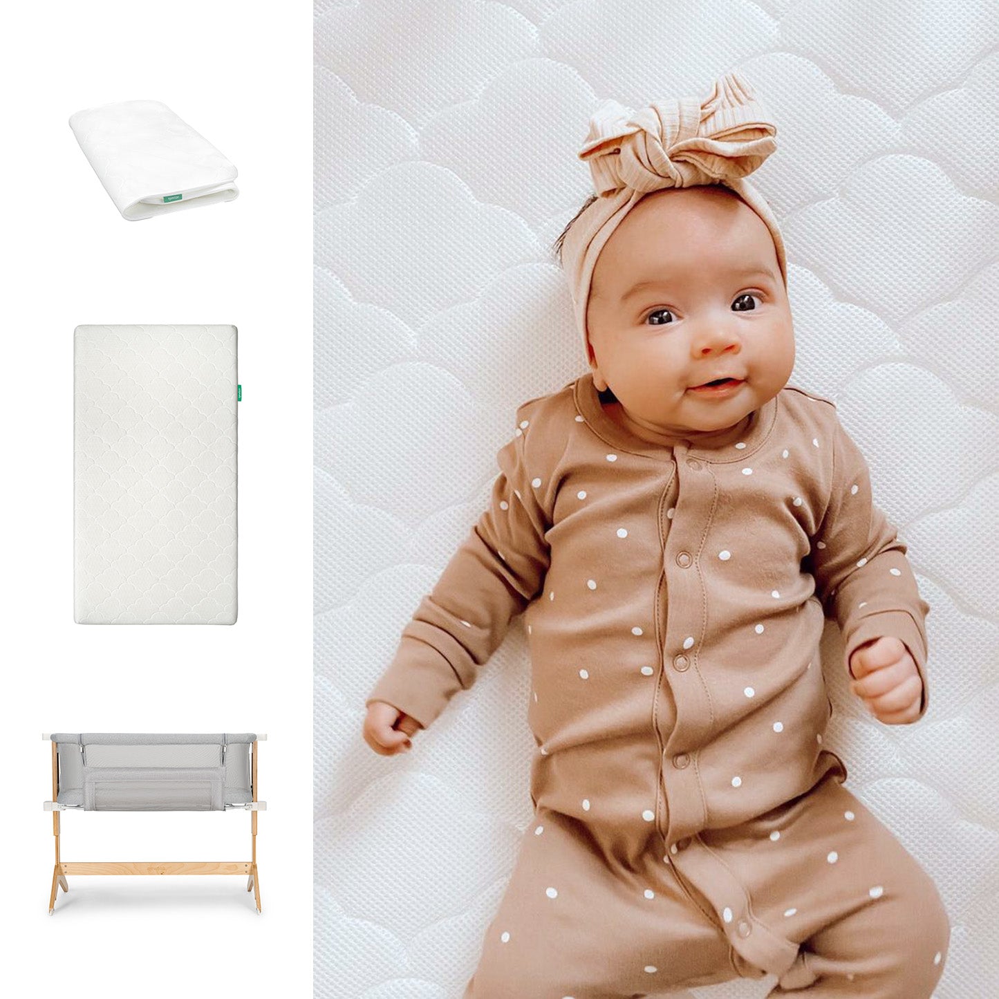 Bedside Sleeper. Original Crib Mattress + Waterproof Pad - Image 2
